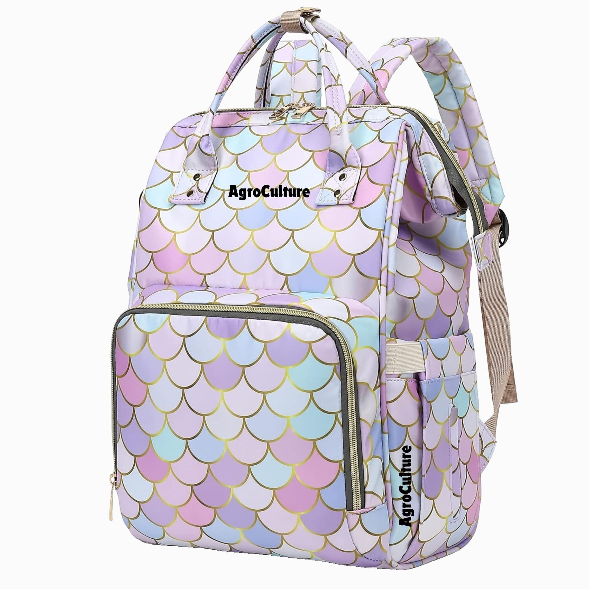 Pastel Scale Print Diaper Backpack